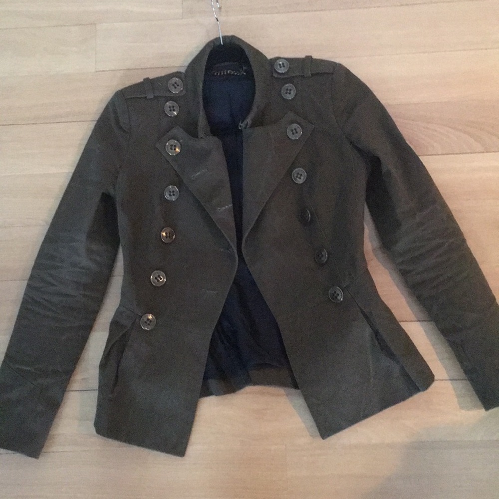 Burberry Prorsum Military Peplum Jacket UK6 US 2/4
